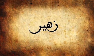صورة إسم زهير بخط عربي جميل