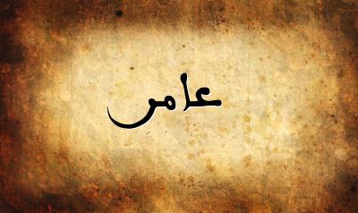 صورة إسم عامر بخط عربي جميل