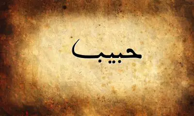 صورة إسم حبيب بخط عربي جميل