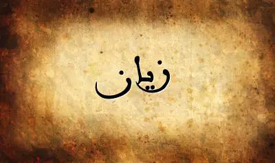 صورة إسم زيان بخط عربي جميل