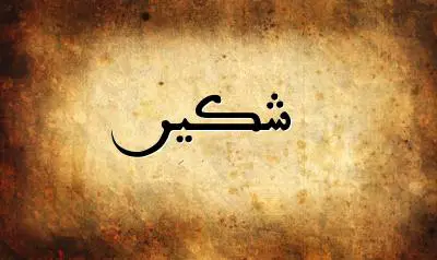 صورة إسم شكير بخط عربي جميل