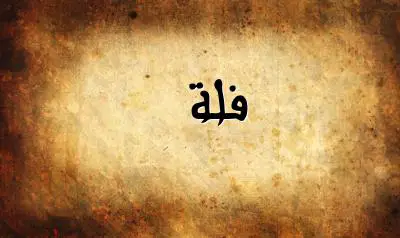 صورة إسم فلة بخط عربي جميل