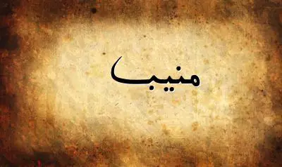 صورة إسم منيب بخط عربي جميل